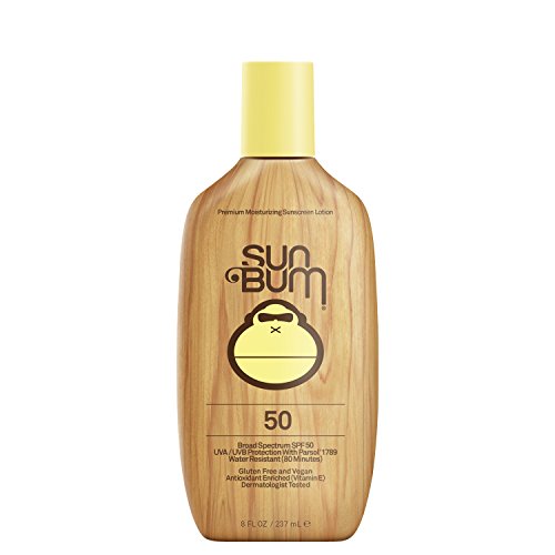Sun Bum Original Moisturizing Sunscreen Lotion, SPF 50, 8 oz. Bottle, 1 Count, Broad Spectrum UVA/UVB Protection, Hypoallergenic,...