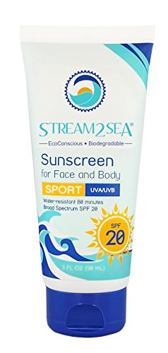 Stream2Sea Biodegradable Sunscreen, Mineral Sunblock