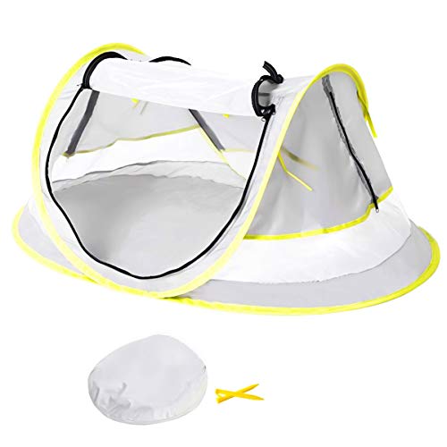 Baby Beach Tent, Portable Pop Up Tent, UPF 50+ Sun Shelters, Baby Shade with Mosquito Net, Sun Shade for Girls Boys, Beach Umbrella for Infant
