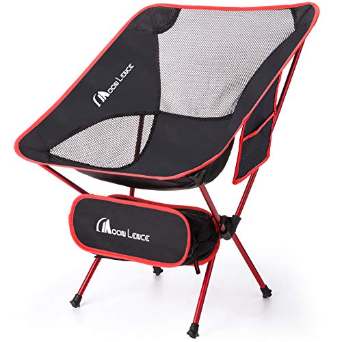 MOON LENCE Ultralight Camping Chairs Folddable Backpacking Beach Chairs with Carry Bag