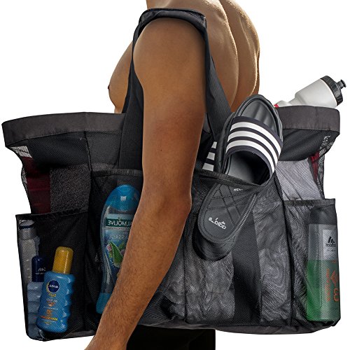 Extra Large Beach Bags and Totes / 30' XXL Mesh Tote Bag with Pockets & Zipper, Heavy Duty, Lightweight & Foldable - Oversized Carry Tote Bag for Towels, Perfect to Carry all items for Your Family